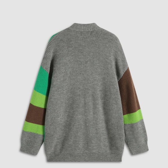 STRIPED KNIT CARDIGAN - Picture 3 of 4